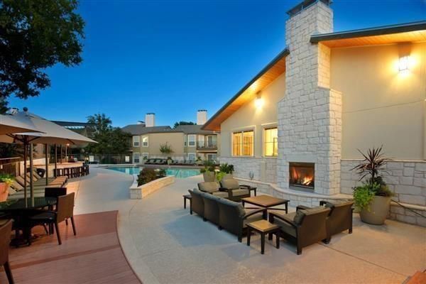 Exterior, Fireplace, Pool