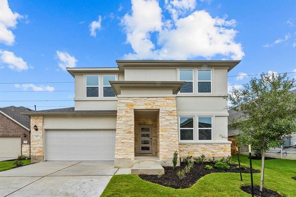 Attached, Exterior, Facade, Modern