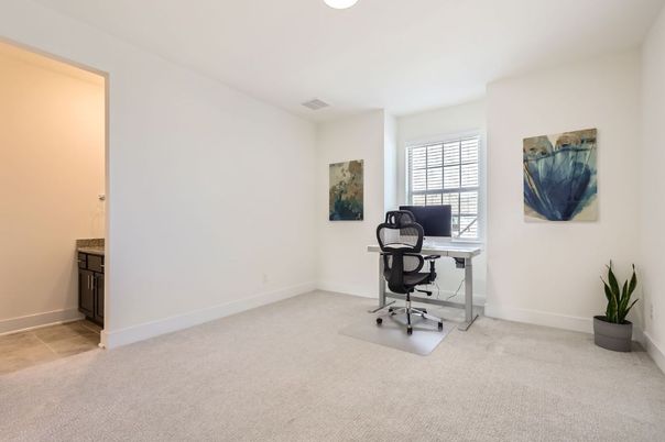 Home Office, Interior, Recessed Lighting