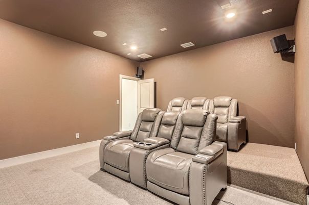 Home Theatre Room, Interior, Recessed Lighting, Theatre Room