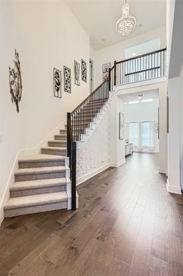 Chandelier, Interior, Recessed Lighting, Wood Texture Flooring