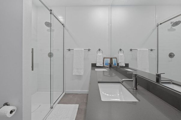 Bathroom, Glass Shower, Interior