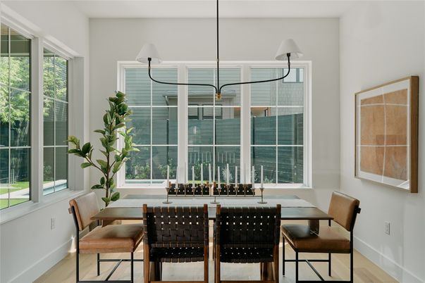 Dining room, Interior, Wood Texture Flooring