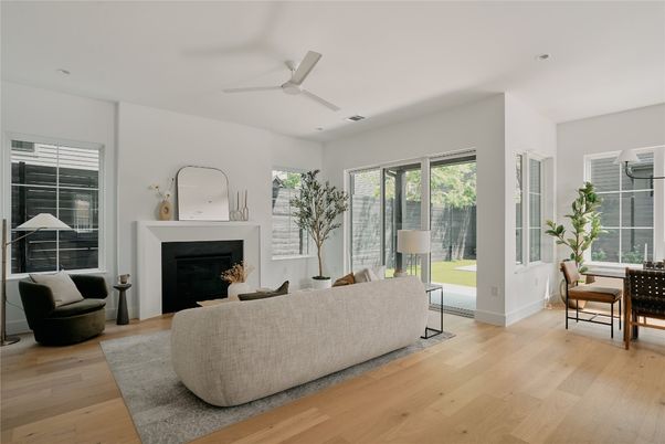 Fireplace, Interior, Living room, Wood Texture Flooring