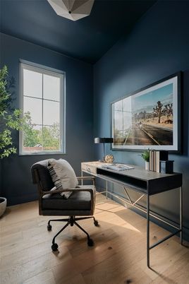 Home Office, Interior, Wood Texture Flooring