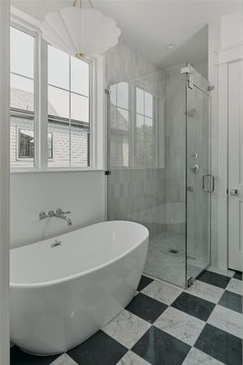 Bathroom, Free Standing Baths, Glass Shower, Interior