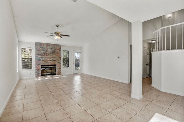Empty room, Fireplace, Interior
