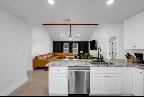 Interior, Kitchen, Living room, Recessed Lighting