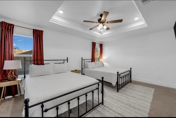 Bedroom, Interior, Recessed Lighting