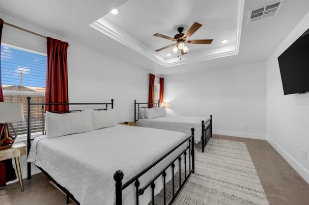 Bedroom, Interior, Recessed Lighting