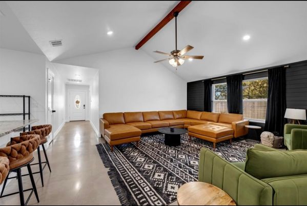 Interior, Living room, Recessed Lighting