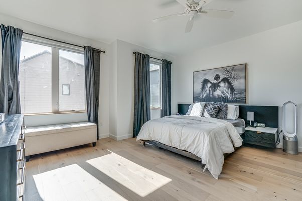 Bedroom, Interior, Wood Texture Flooring