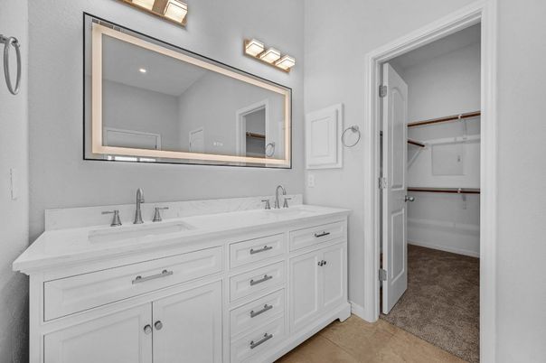 Bathroom, Dual Sink Vanities, Interior, Walk-in Closets