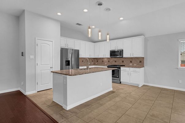 Interior, Kitchen, Pendant Lights, Recessed Lighting, Stainless Steel Appliances