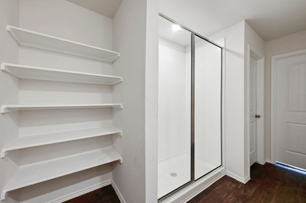 Interior, Walk-in Closets, Wood Texture Flooring