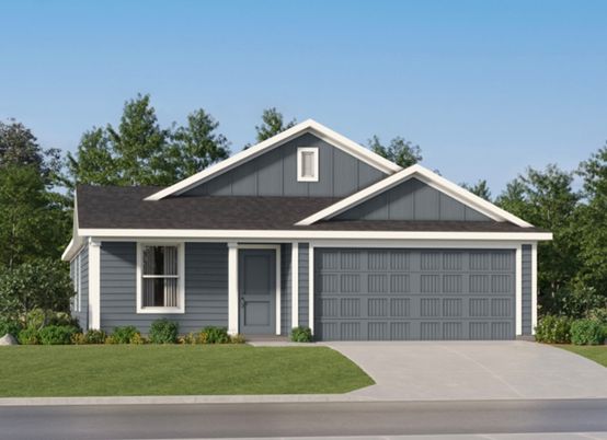 Attached, Exterior, Facade, Ranch