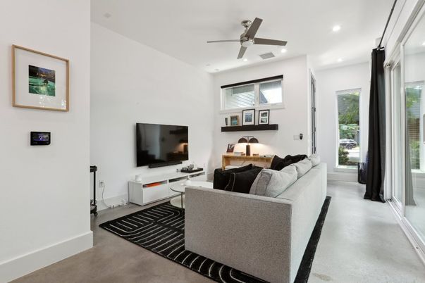 Interior, Living room, Recessed Lighting