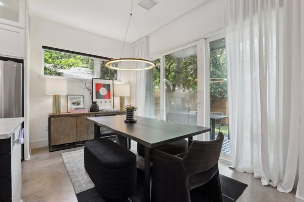 Dining room, Interior, Pendant Lights