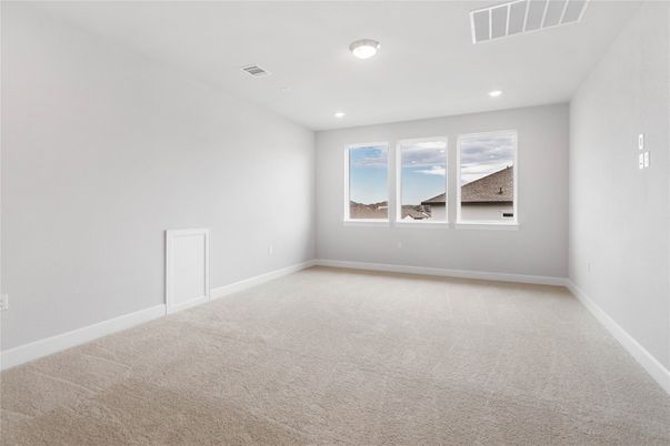 Empty room, Interior, Recessed Lighting