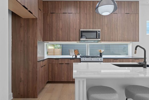 Interior, Kitchen, Wood Texture Flooring