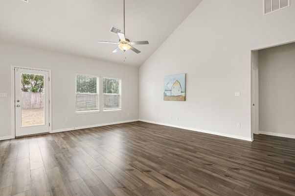 Empty room, Interior, Wood Texture Flooring