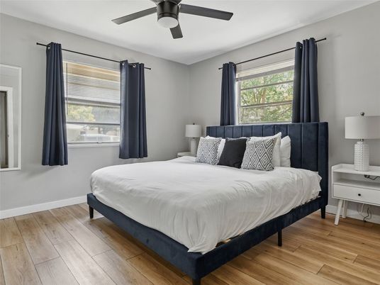 Bedroom, Interior, Wood Texture Flooring