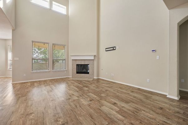 Empty room, Fireplace, Interior, Wood Texture Flooring