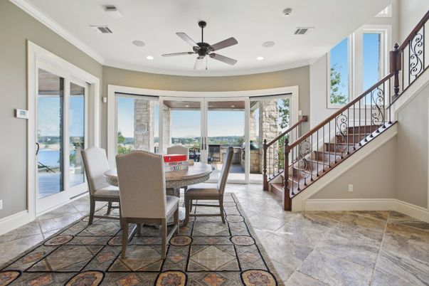 Dining room, Interior, Recessed Lighting, Water