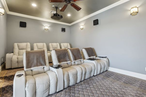 Home Theatre Room, Interior, Recessed Lighting, Theatre Room