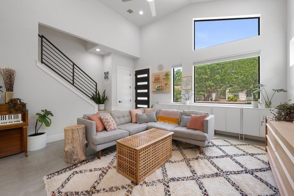 Interior, Living room, Recessed Lighting