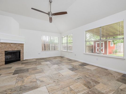 Empty room, Fireplace, Interior