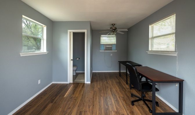 Home Office, Interior, Wood Texture Flooring