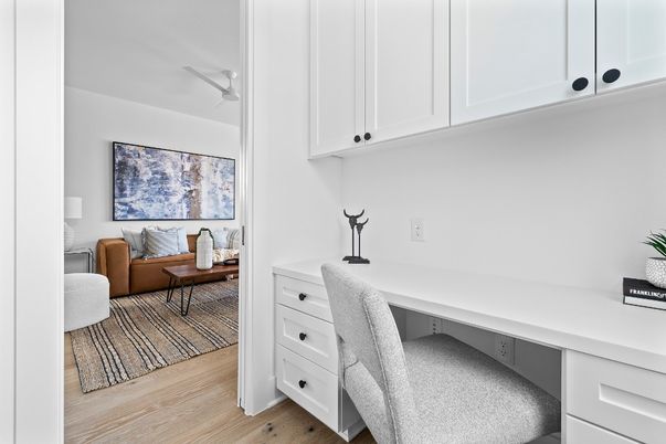 Home Office, Interior, Wood Texture Flooring