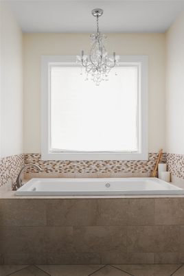Bathroom, Chandelier, Interior
