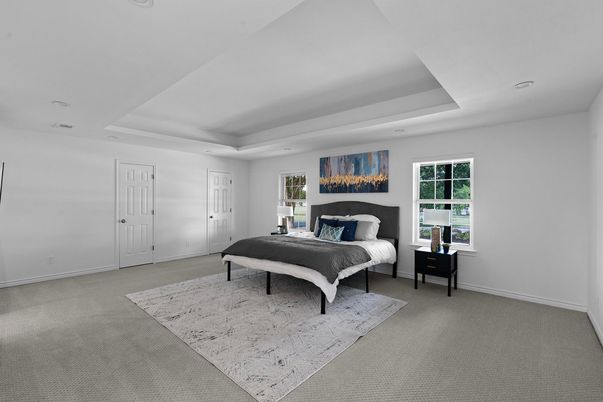 Bedroom, Interior, Recessed Lighting