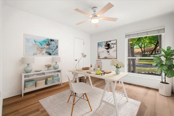 Home Office, Interior, Wood Texture Flooring