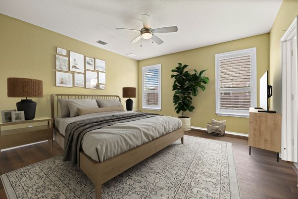 Bedroom, Interior, Wood Texture Flooring