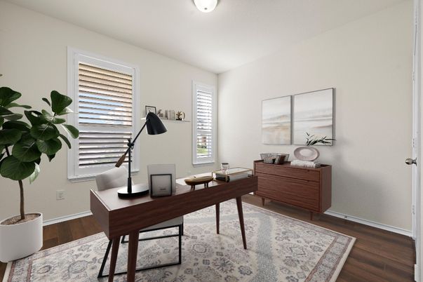 Home Office, Interior, Wood Texture Flooring