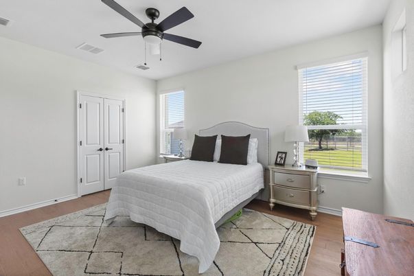 Bedroom, Interior, Wood Texture Flooring