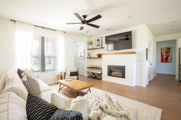 Fireplace, Interior, Living room, Wood Texture Flooring