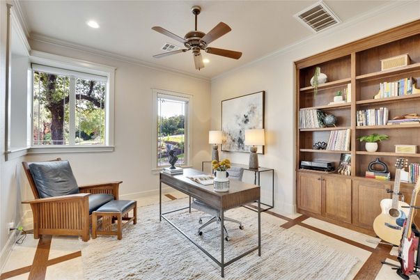 Home Office, Interior, Recessed Lighting