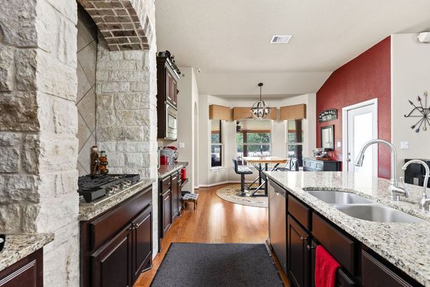Chandelier, Dining room, Interior, Kitchen, Pendant Lights, Wood Texture Flooring