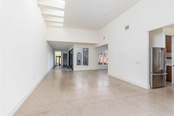 Empty room, Interior, Kitchen, Stainless Steel Appliances