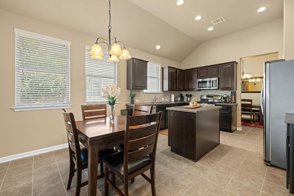 Dining room, Interior, Kitchen, Recessed Lighting