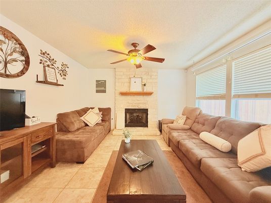 Fireplace, Interior, Living room, Stone Walls