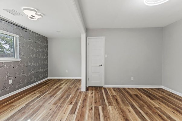 Empty room, Interior, Wood Texture Flooring