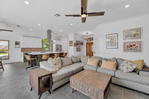 Interior, Kitchen, Living room, Recessed Lighting