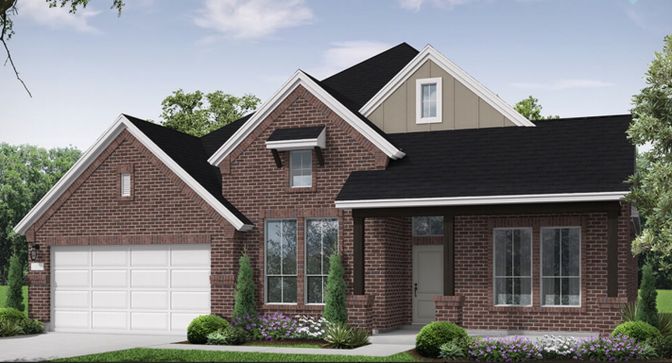 Attached, Exterior, Facade, Brick Facade, Brick Traditional