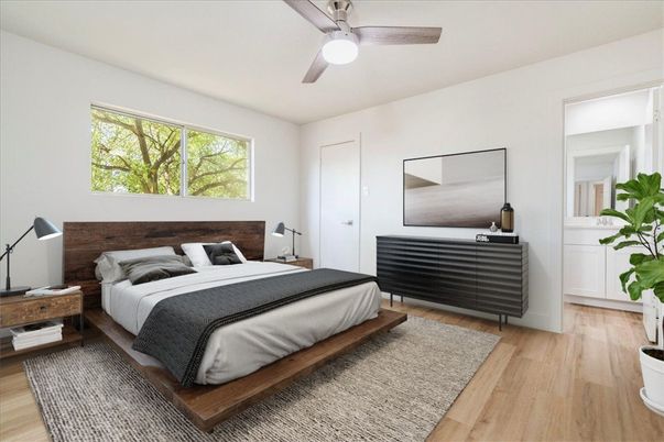 Bedroom, Interior, Wood Texture Flooring