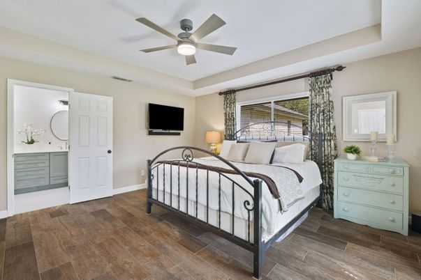 Bedroom, Interior, Wood Texture Flooring